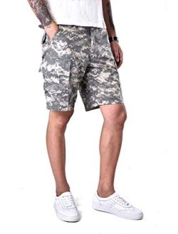 Backbone Mens Army Tactical Military BDU Camouflage Shorts Work Fishing Camping Casual Cargo Shorts