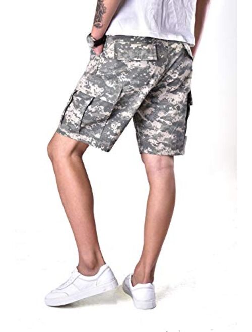 Backbone Mens Army Tactical Military BDU Camouflage Shorts Work Fishing Camping Casual Cargo Shorts