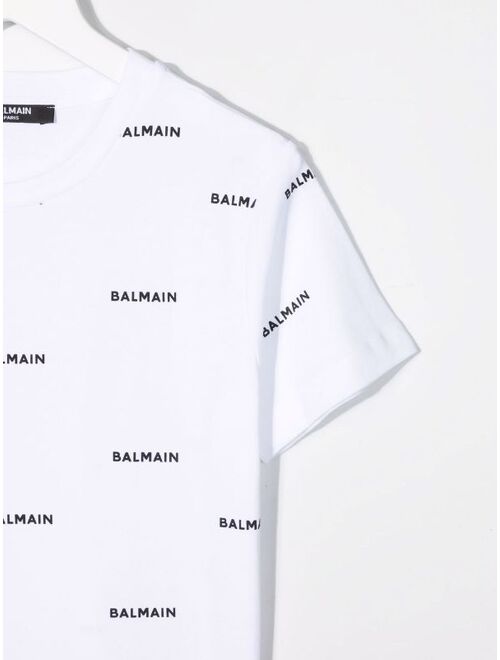 Balmain Kids logo-lettering T-shirt