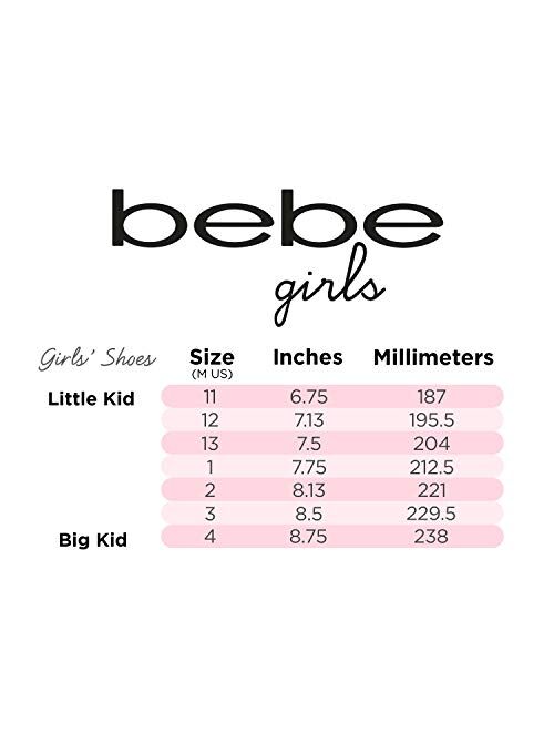 bebe Girls Sandals Rhinestone and Glitter Strap Gladiator Sandals (Little Girl/Big Girl)