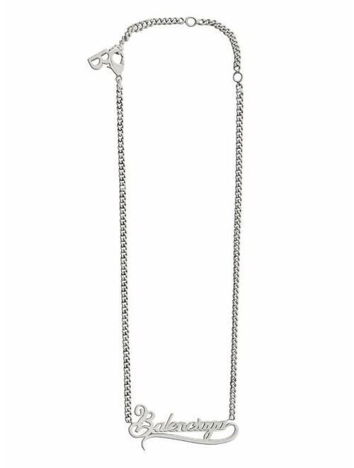 Balenciaga Typo Valentine necklace