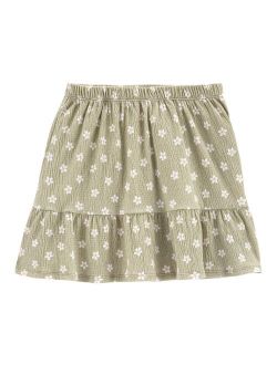 Girls 4-12 Carter's Floral Crinkle Skirt