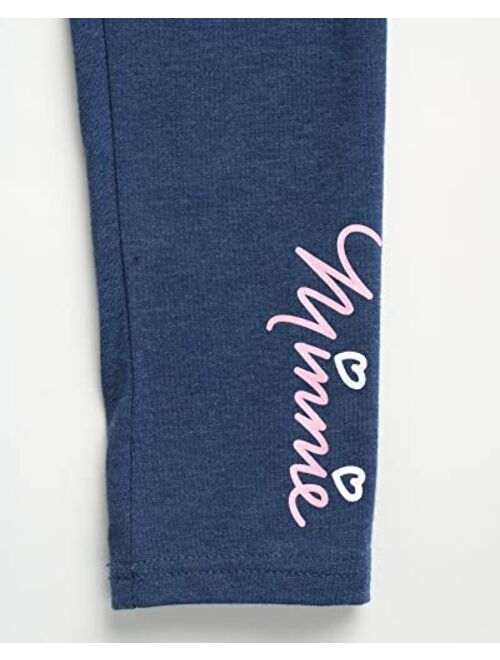 Disney Baby Girls Leggings Set 2 Piece Minnie Mouse T-Shirt and Leggings (Size: 12M-4T)