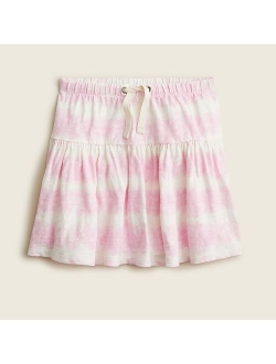 Girls' pull-on printed skirt