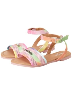 bebe Girls' Sandals - Leatherette Sandals with Ankle Straps (Size: 2-13)