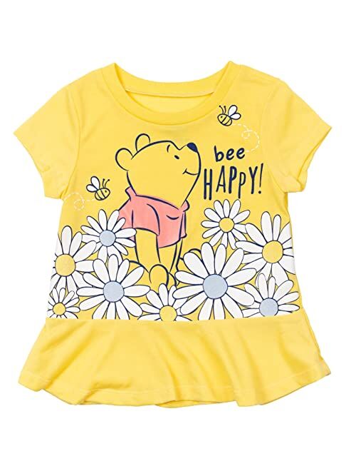 Disney Princess Raya and the Last Dragon Pooh Vampirina Girls Knotted Graphic T-Shirt Legging Infant to Big Kid