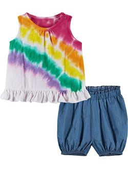 ANDY & EVAN KIDS Rainbow Shorts Set (Infant)