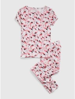 Kids 100% Organic Cotton Flamingo PJ Set