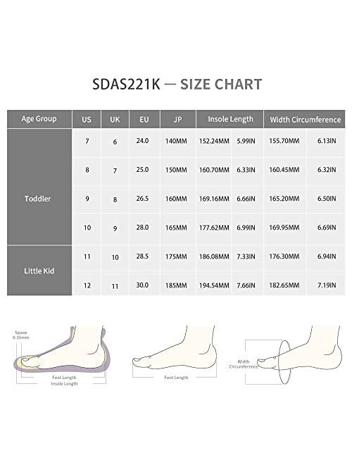 DREAM PAIRS Boys Girls Sandals Summer Outdoor Open-Toe Athletic Sport Sandals(Toddler/Little Kid)