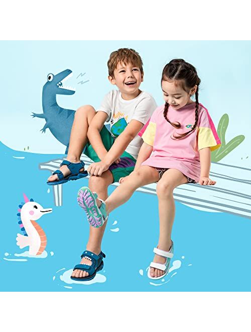 DREAM PAIRS Boys Girls Sandals Open-Toe Summer Outdoor Sport Sandals (Toddler/Little Kid)