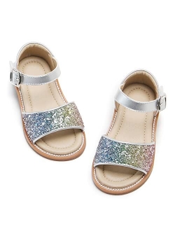 Kiderence Toddler Girl Sandals Open Toe Sandals for Kids Little Girl Summer Sandals