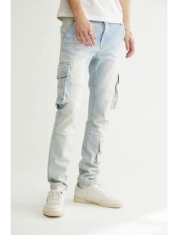 Skinny Fit Cargo Jean Light Wash