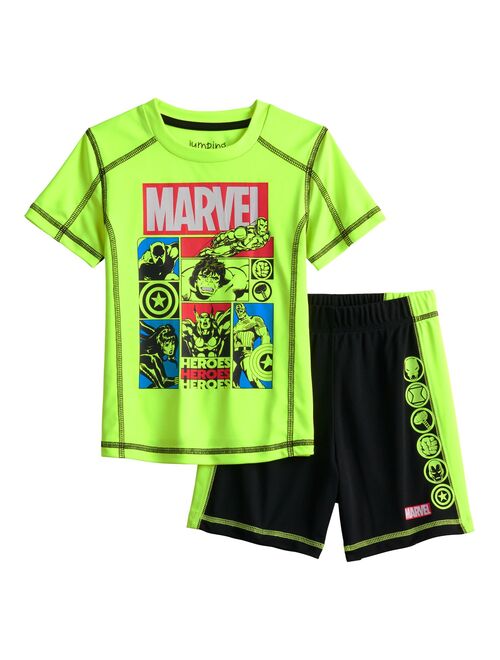 Toddler Boy Jumping Beans Marvel Heroes Graphic Tee & Shorts Set