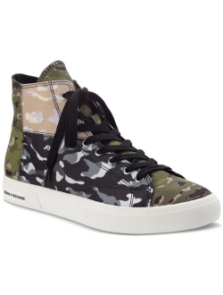 Men's Mesa Colorblocked BandanaPrint Patchwork Lace-Up High Top Sneakers, Created for Macy's