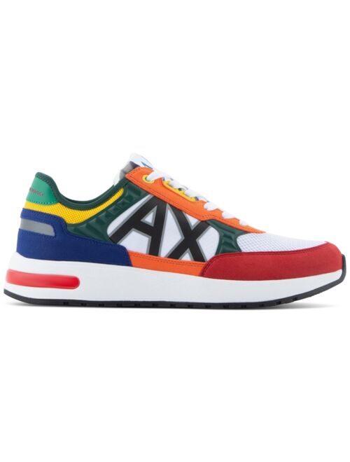 A|X Armani Exchange Men's Colorblock Multicolor Fashion Sneaker