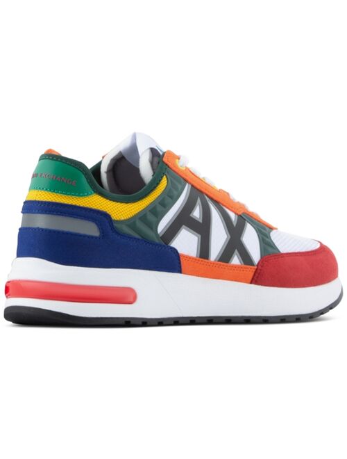 A|X Armani Exchange Men's Colorblock Multicolor Fashion Sneaker