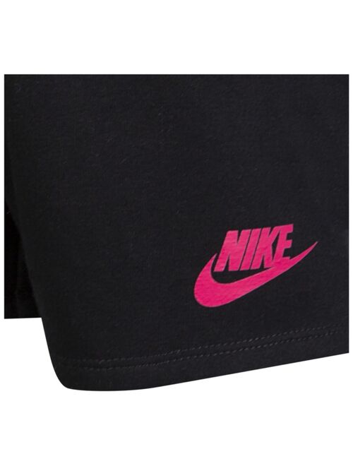 Nike Little Girls on the Spot Shorts and T-shirt, 2 Piece Set