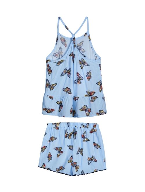 Epic Threads Big Girls Butterfly All Over Print Challis, 2 Piece Set