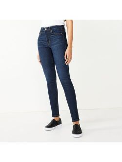 Slimming Pocket High-Waisted Skinny Jeans