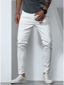 Men Solid Tapered Jeans