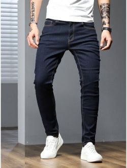 Men Solid Skinny Jeans