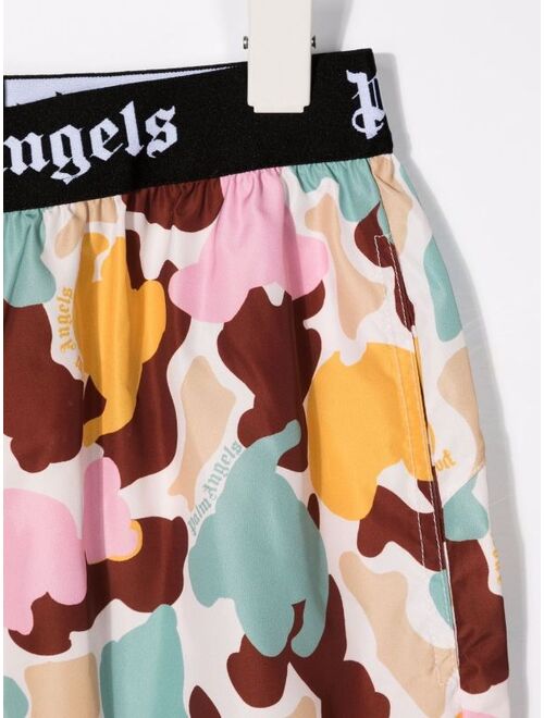 Palm Angels Kids camouflage track pants