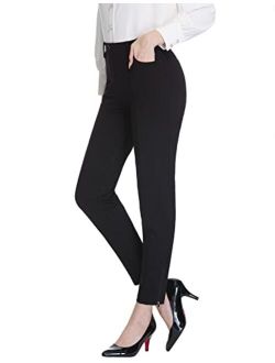 Tapata Women's Open-Ankle Slim Pants Petite/Regular/Long Length Slacks Business Casual Office Pants 26"/28"/30" Inseam