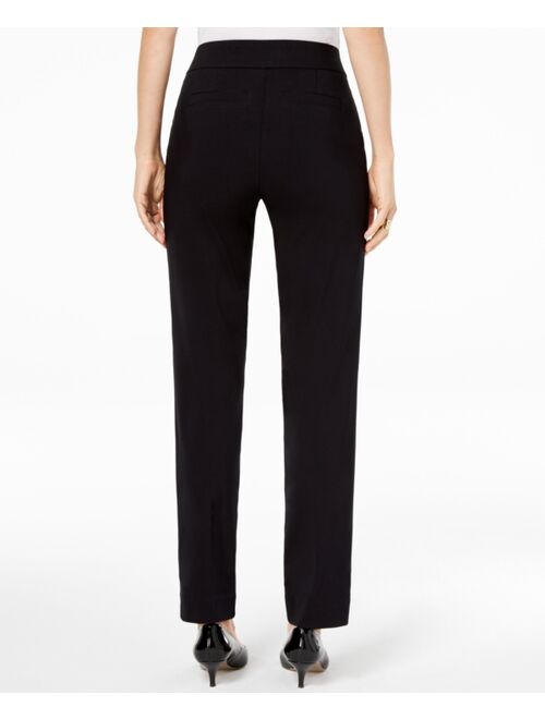 JM COLLECTION Pull-On Tummy Control Straight Leg Pants, Created for Macy's
