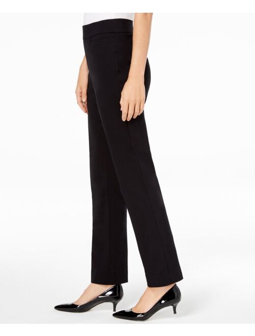 JM COLLECTION Pull-On Tummy Control Straight Leg Pants, Created for Macy's