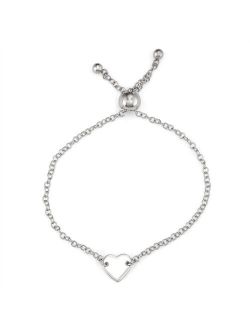 Charming Girl Heart Adjustable Bracelet