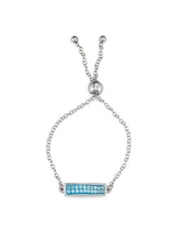Charming Girl Silver Plated Adjustable Crystal Bracelet