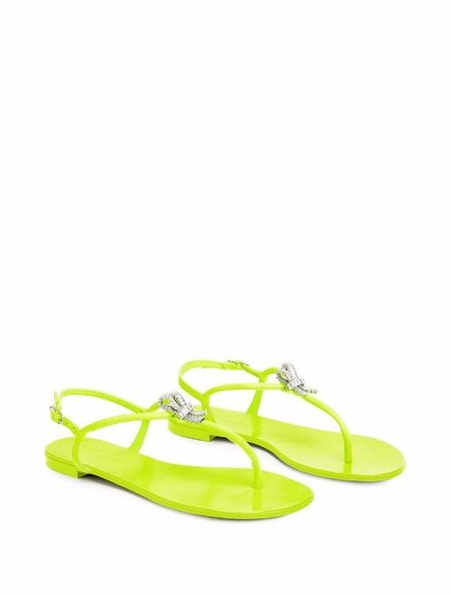 Giuseppe Zanotti Clementyne crystal-charm sandals