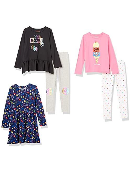 Spotted Zebra Disney | Marvel | Star Wars | Frozen | Princess Girls and Toddlers' Mix-and-Match Outfit Sets