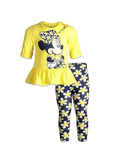 Minnie Mouse Girls short sleeve T-Shirt & Legging 7-8