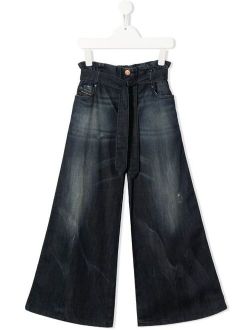 Kids D-Piper wide-leg jeans
