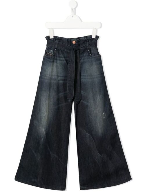 Diesel Kids D-Piper wide-leg jeans