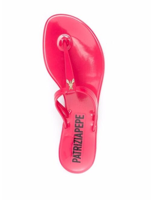 Patrizia Pepe bee-plaque sandals