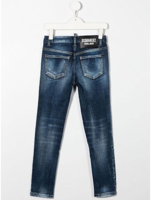 Dsquared2 Kids TEEN mid-rise slim-fit jeans