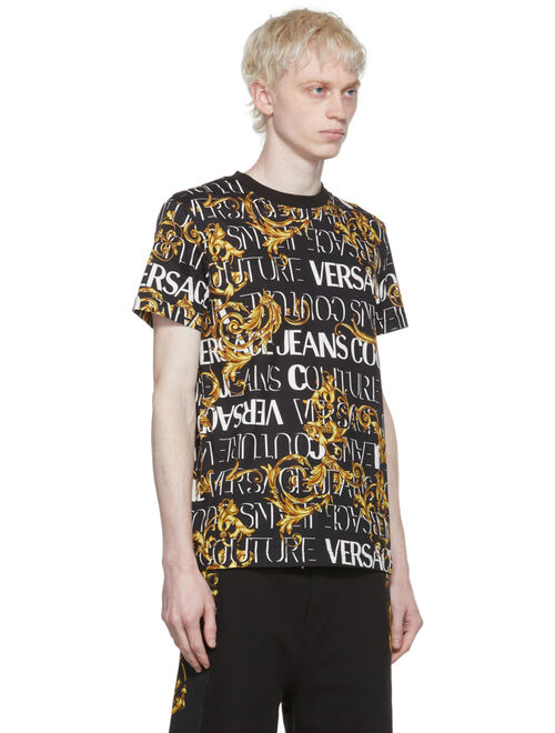 Versace Jeans Couture Black Cotton T-Shirt