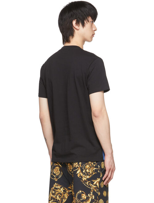 Versace Jeans Couture Black Sun Flower Garland T-Shirt