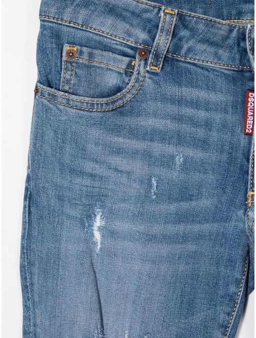 Dsquared2 Kids TEEN mid-rise flared jeans