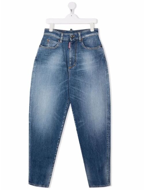 Dsquared2 Kids TEEN mid-rise tapered jeans