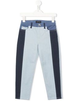 Kids patchwork denim jeans