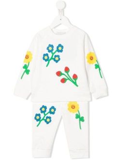 Kids floral-print tracksuit set