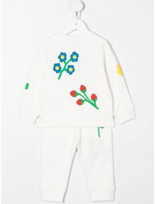 Stella McCartney Kids floral-print tracksuit set