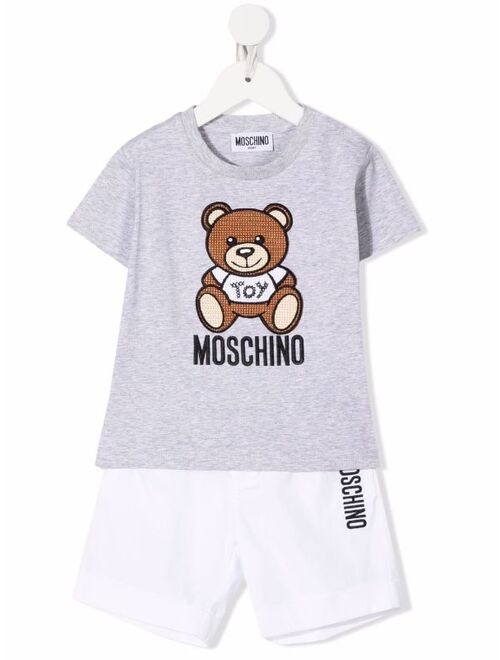 Moschino Kids logo-print tracksuit set