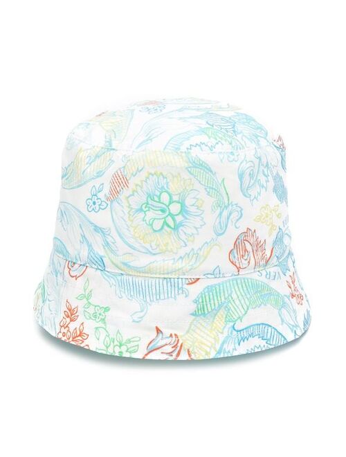 Versace Kids floral-print bucket hat