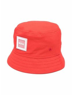 BOSS Kidswear log-patch bucket hat