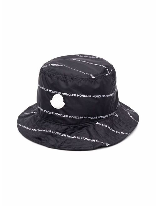 Moncler Enfant logo-patch sun hat