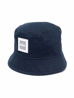 BOSS Kidswear logo badge bucket hat